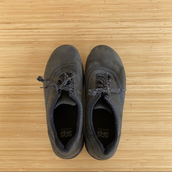 SAS Womens Leather Dark Army Green Shoes Size 9.5 W - Picture 5 of 8